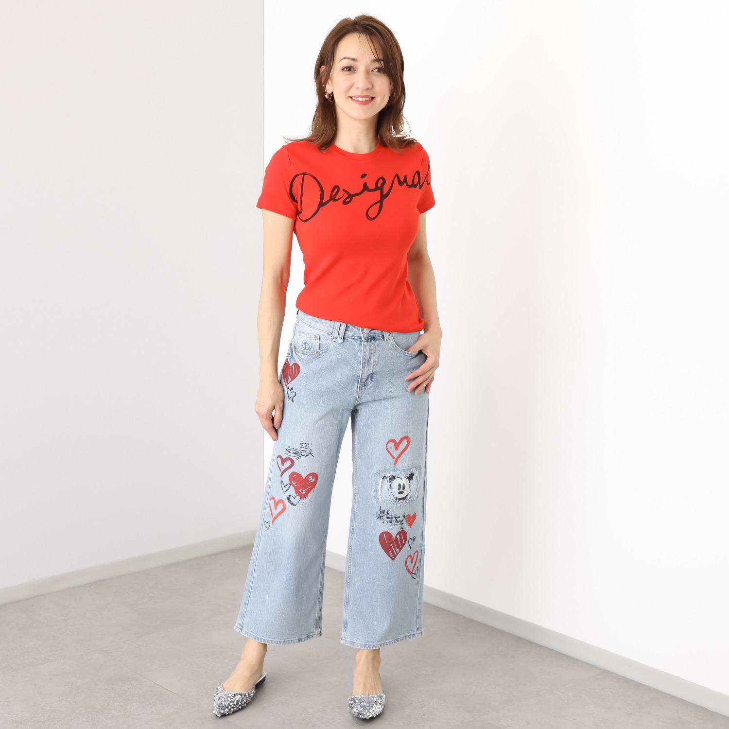 デシグアル ロゴアートプリント Ｔシャツ
