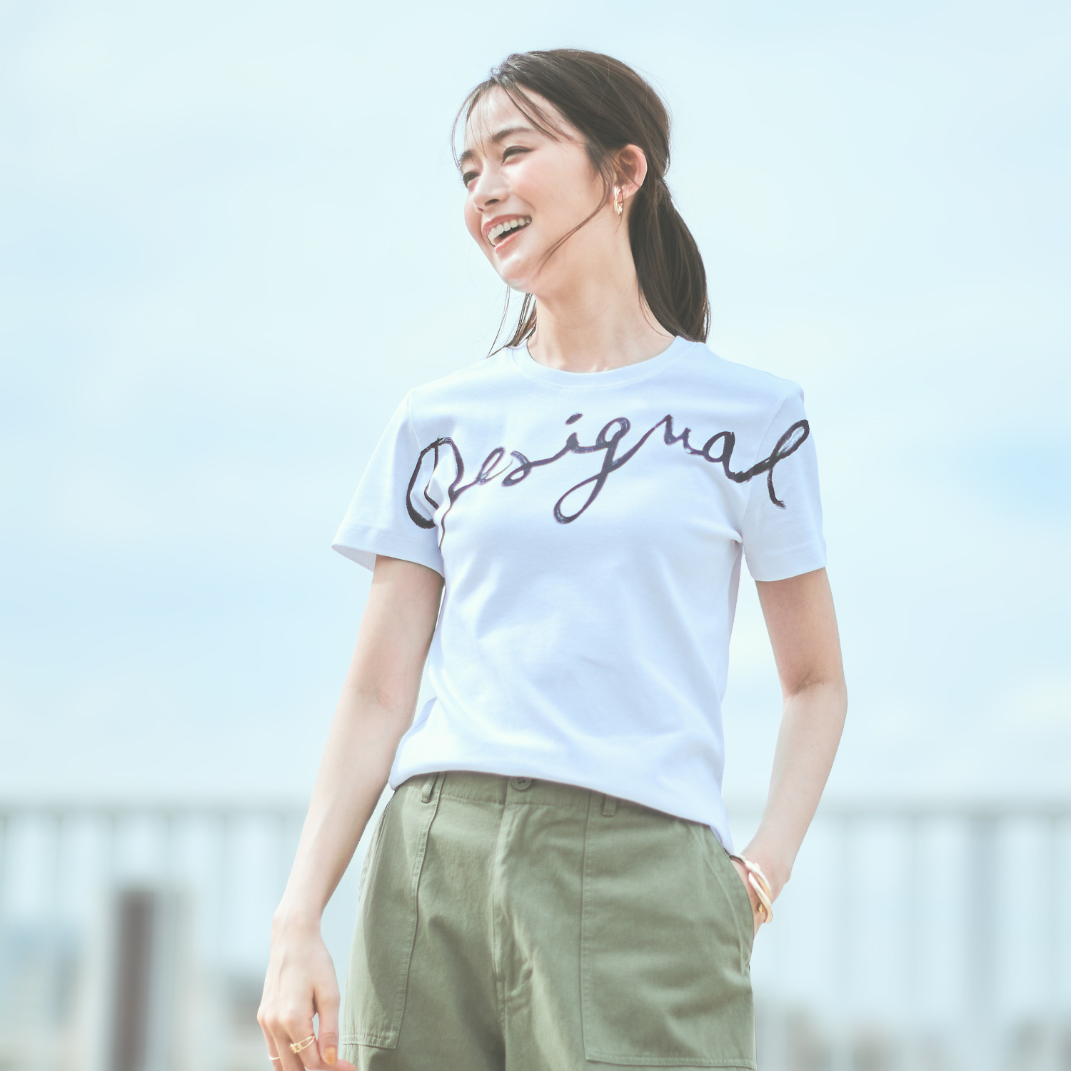 デシグアル ロゴアートプリント Ｔシャツ