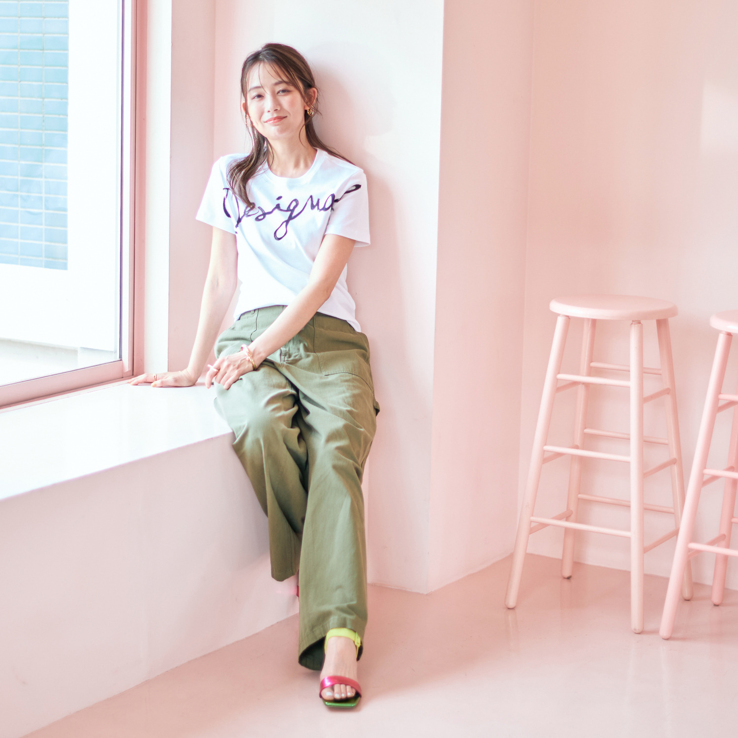 デシグアル ロゴアートプリント Ｔシャツ