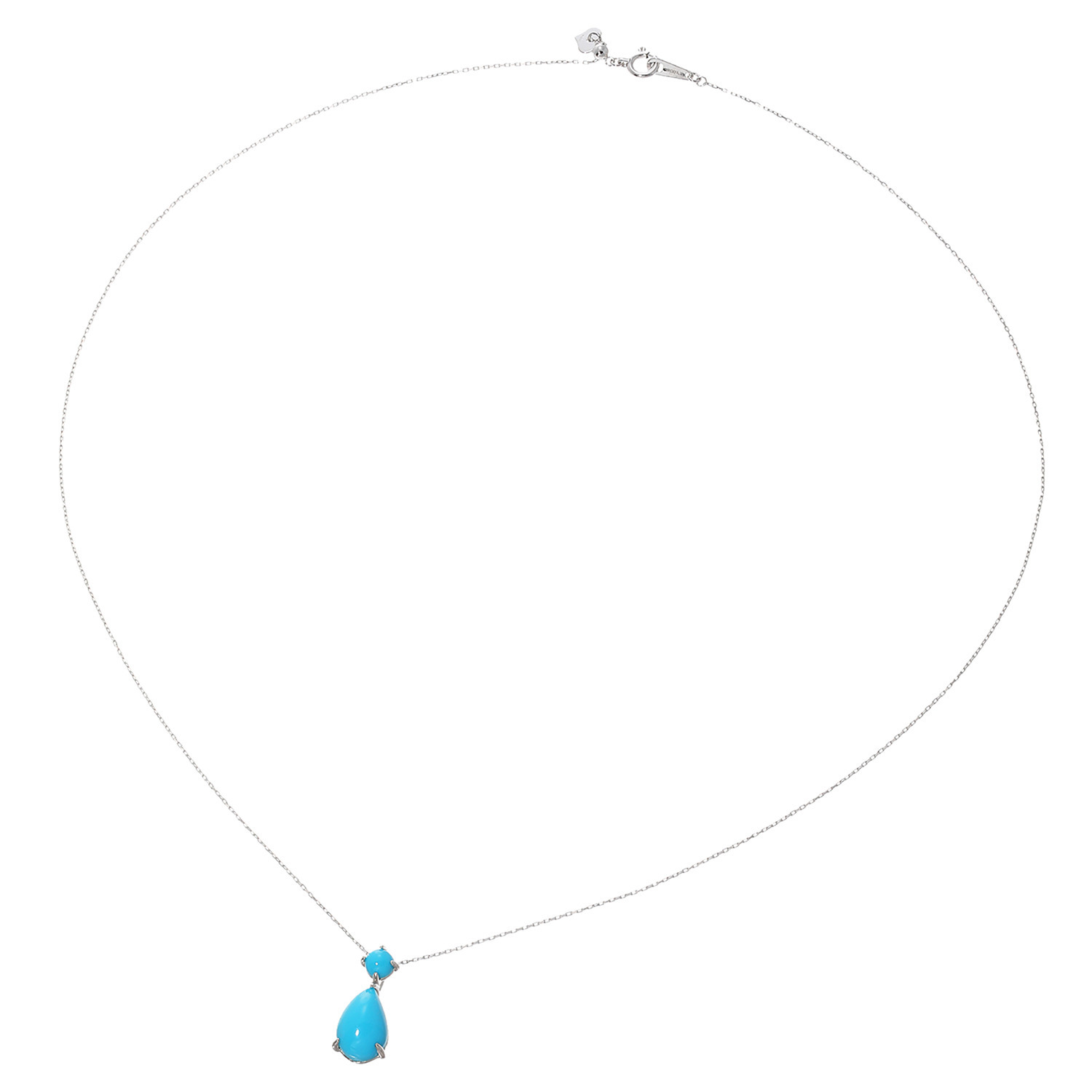 スリーピングビューティー プラチナ９５０＆８５０ ターコイズ デザインペンダント