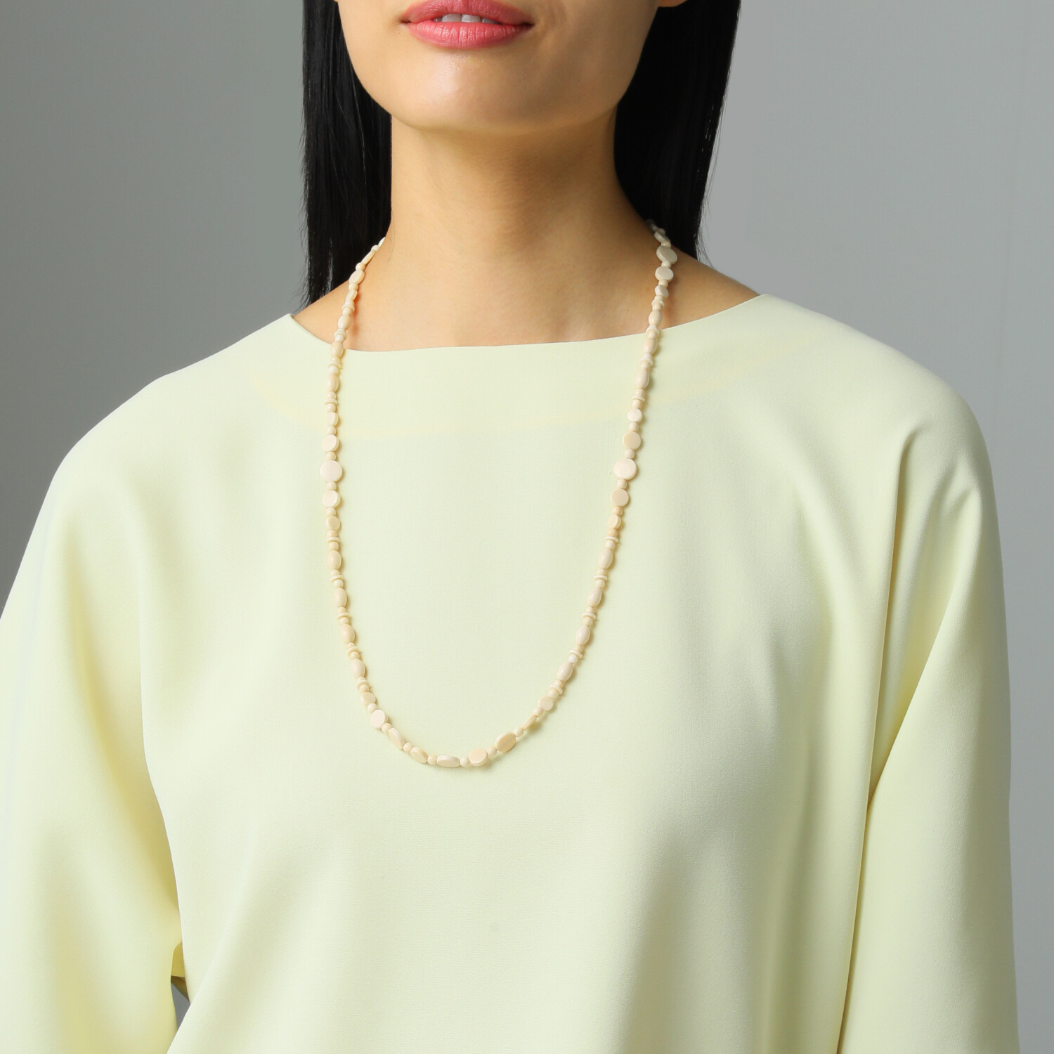 上方象牙 象牙 コインパーツ ロングネックレス兼 グラスホルダー