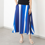 ブルーコレクション 心はずむ！ 配色フレアースカート