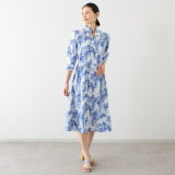 ブルーコレクション 一枚でパッと決まる！ プリントワンピース