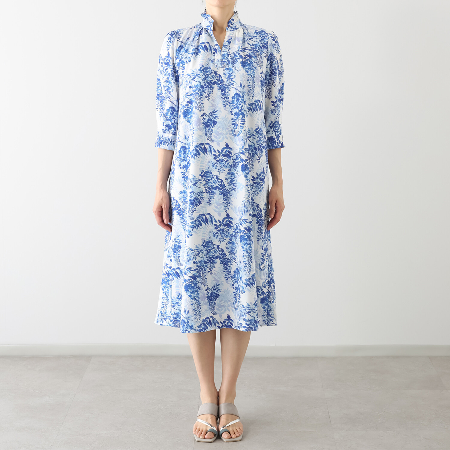 ブルーコレクション 一枚でパッと決まる！ プリントワンピース