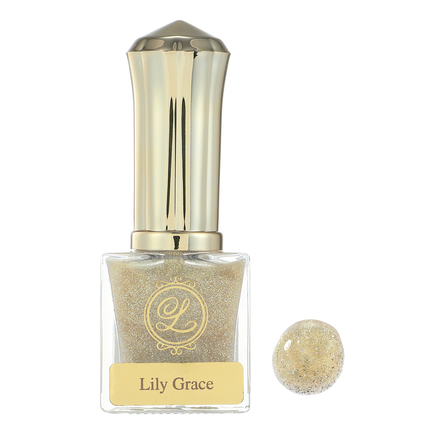 リリーグレイス 除光液不要で簡単オフ！ 上品なツヤときらめき ウォーターネイル クリアラメコート シルバーラメ＆ ゴールドラメ ２色セット