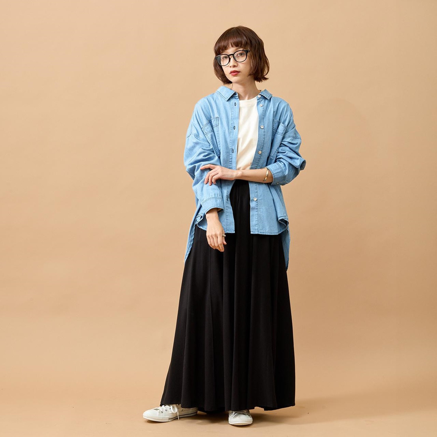 エムエムオー ４．５オンスデニム オーバーサイズシャツ