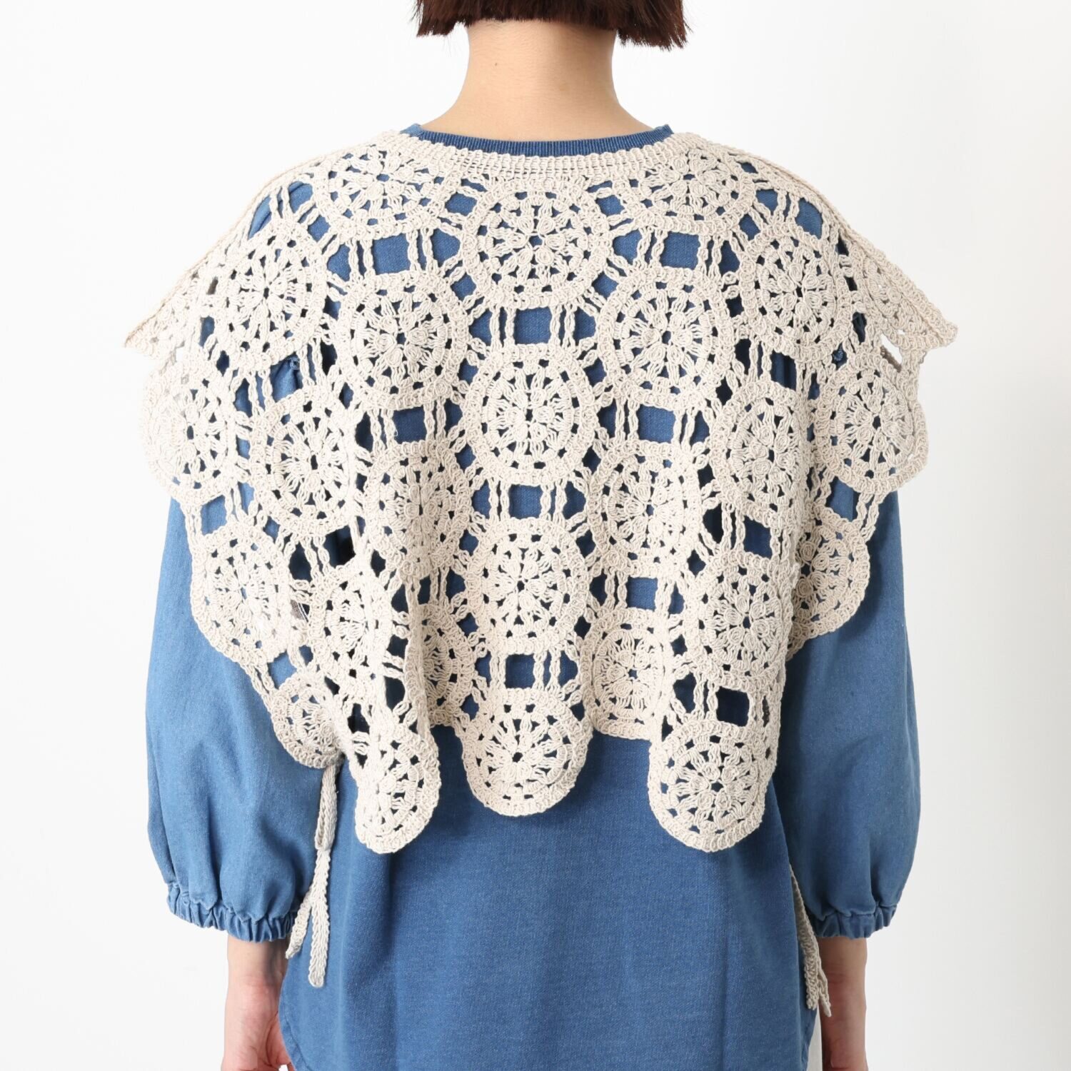 エムエムオー クロシェ風柄編 ２ウェイベスト