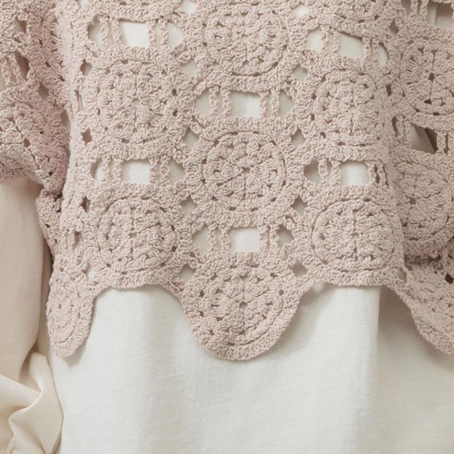 エムエムオー クロシェ風柄編 ２ウェイベスト