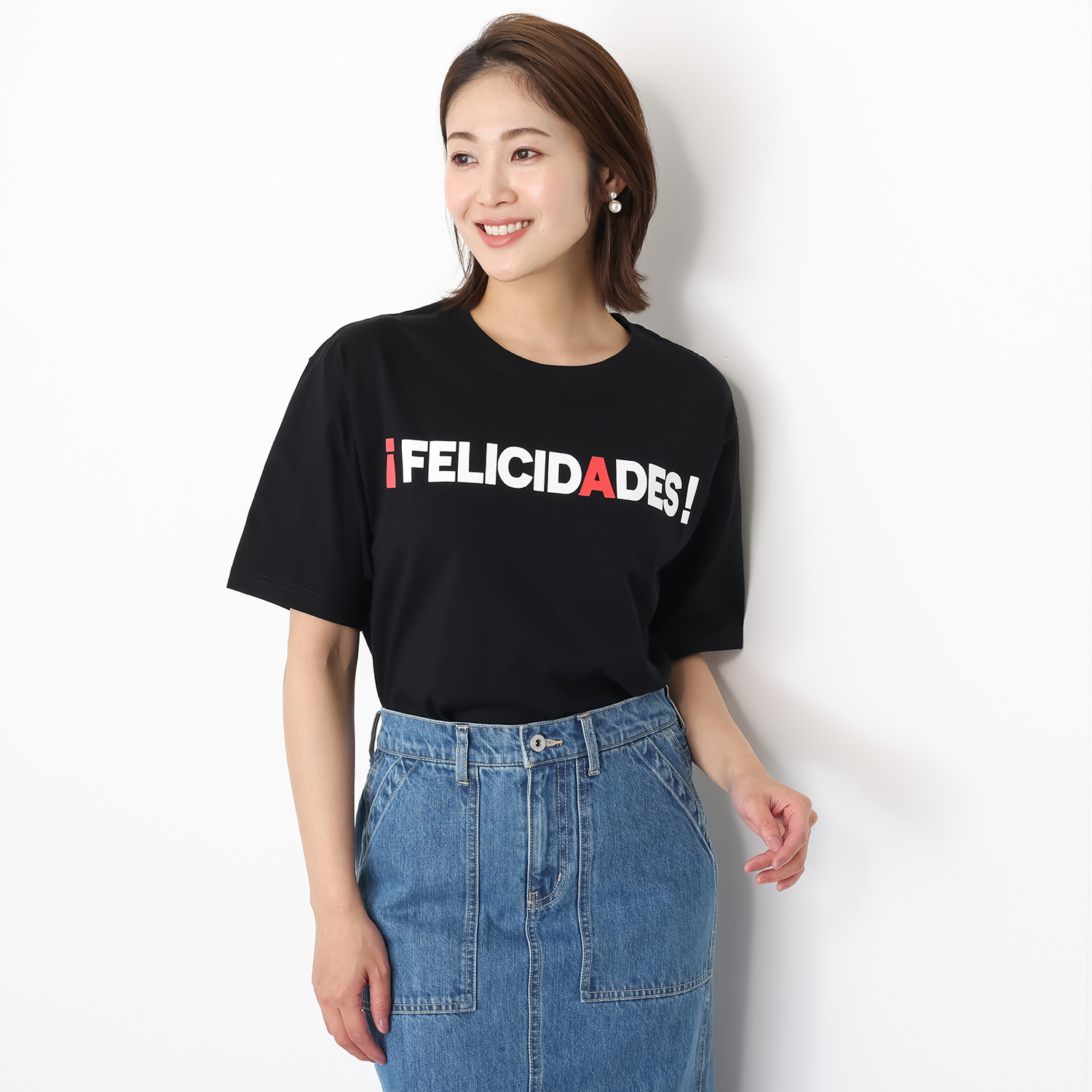 ラソエヌサーティスリー ディグリーズ 配色ロゴ半袖Ｔシャツ