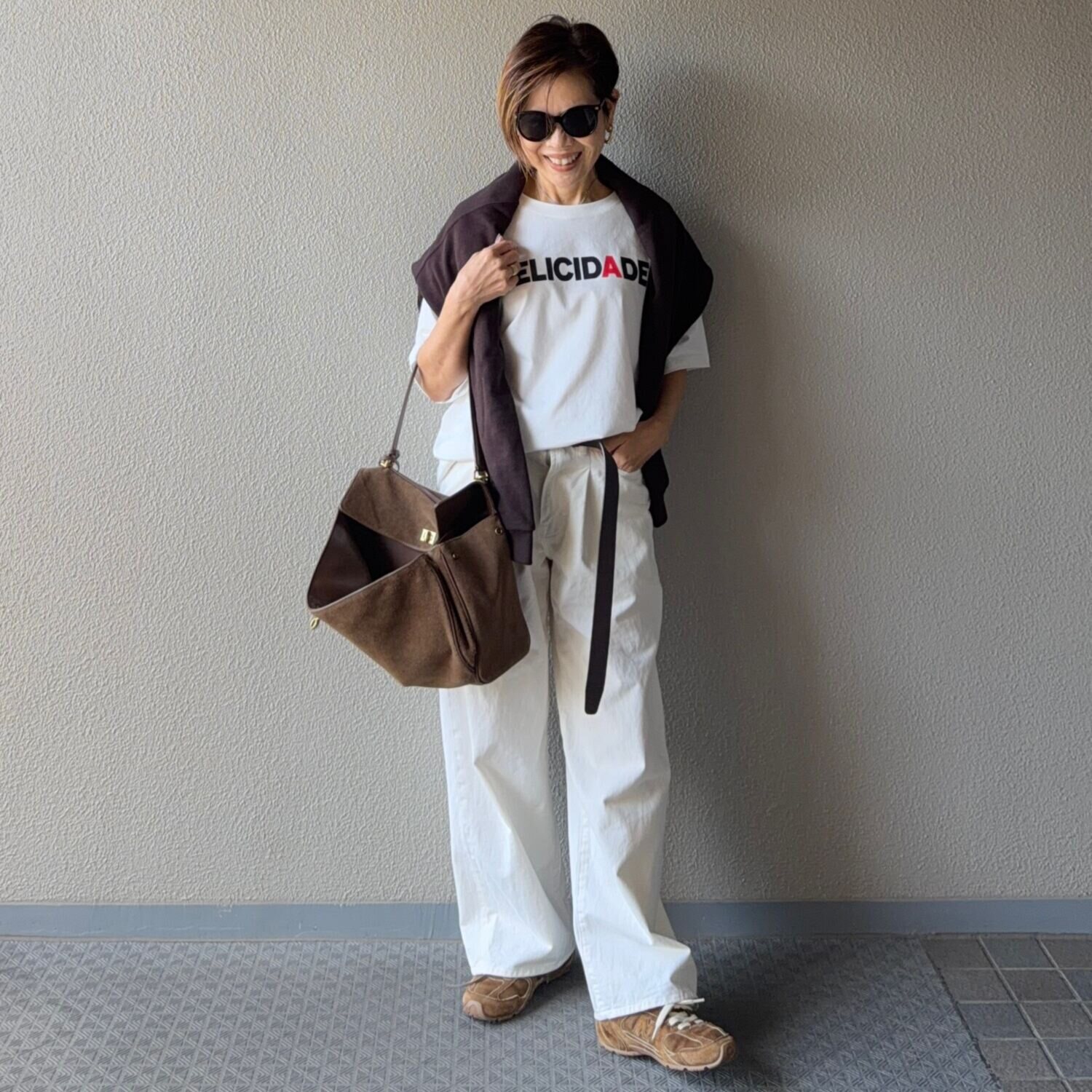 ラソエヌサーティスリー ディグリーズ 配色ロゴ半袖Ｔシャツ