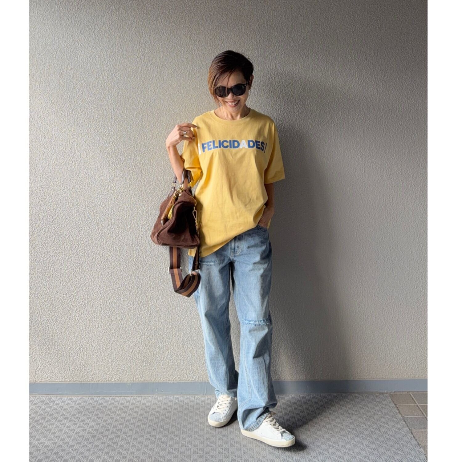 ラソエヌサーティスリー ディグリーズ 配色ロゴ半袖Ｔシャツ