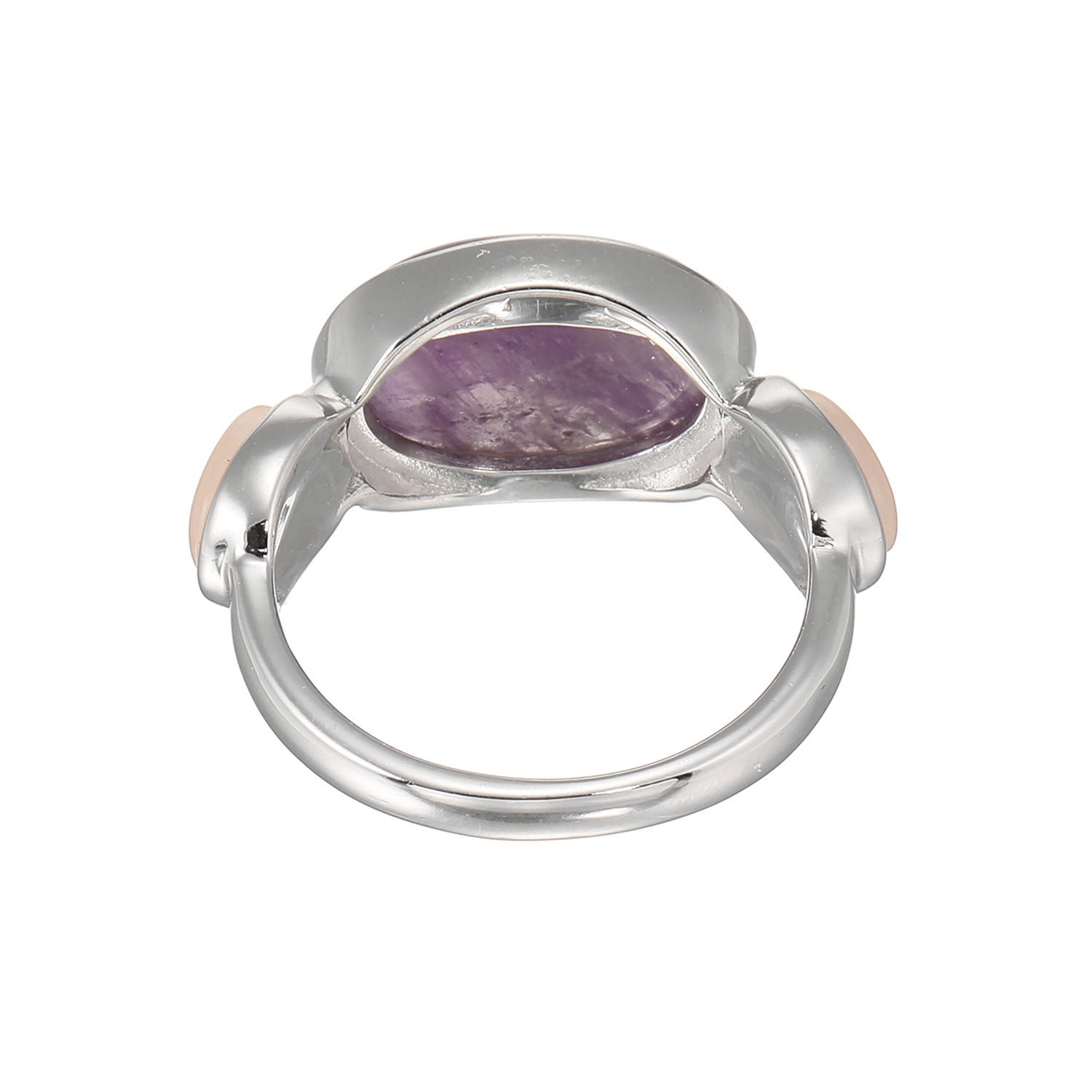 イーシア シルバー ジェムストーン コンビカラーリング