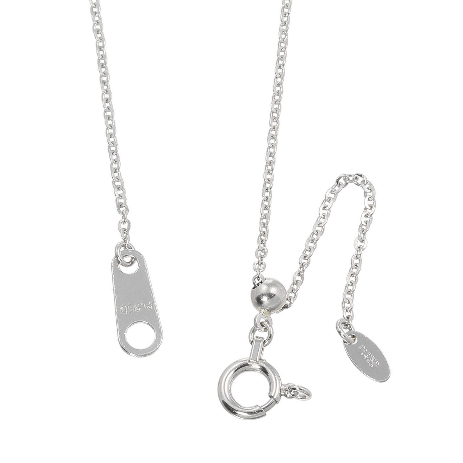 サープライズ プラチナ９５０ シャインカット ケーブルチェーン ネックレス