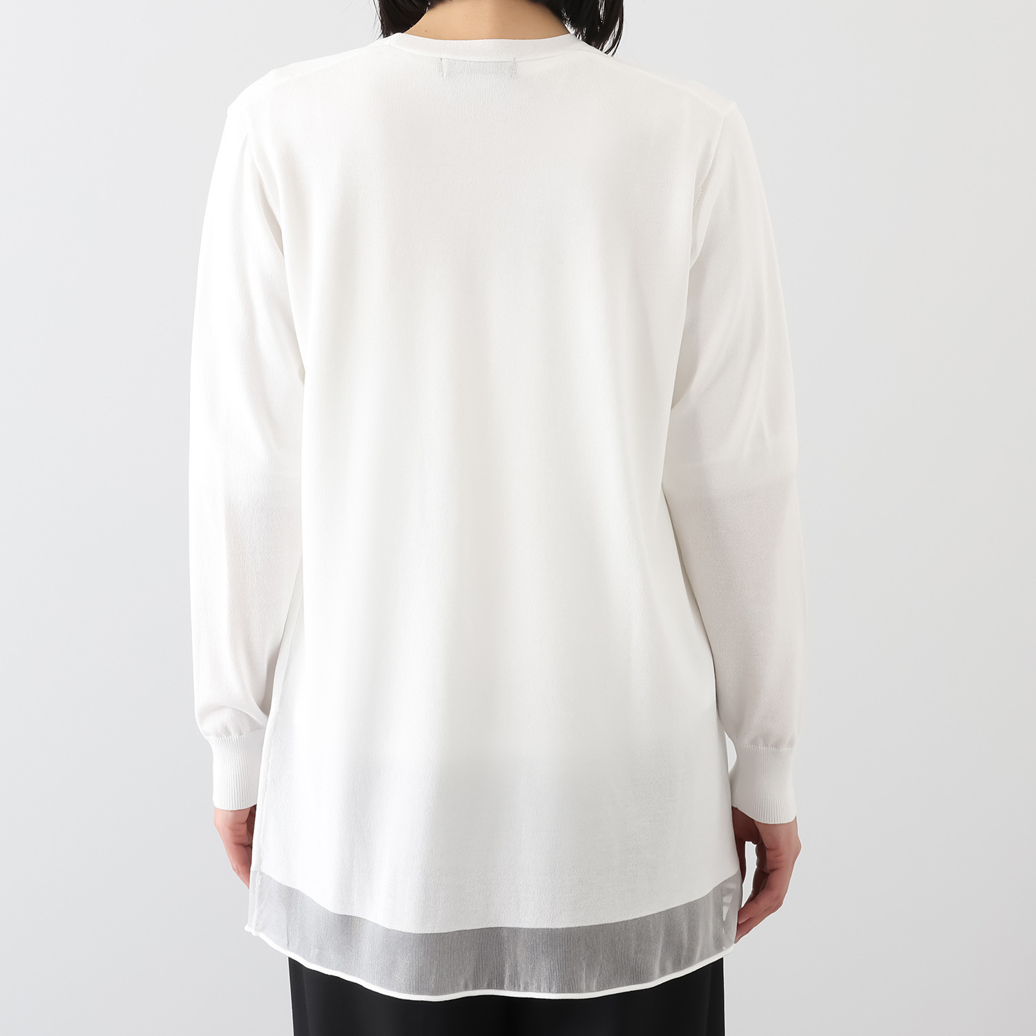 フーア シアーアクセント ニットカーディガン