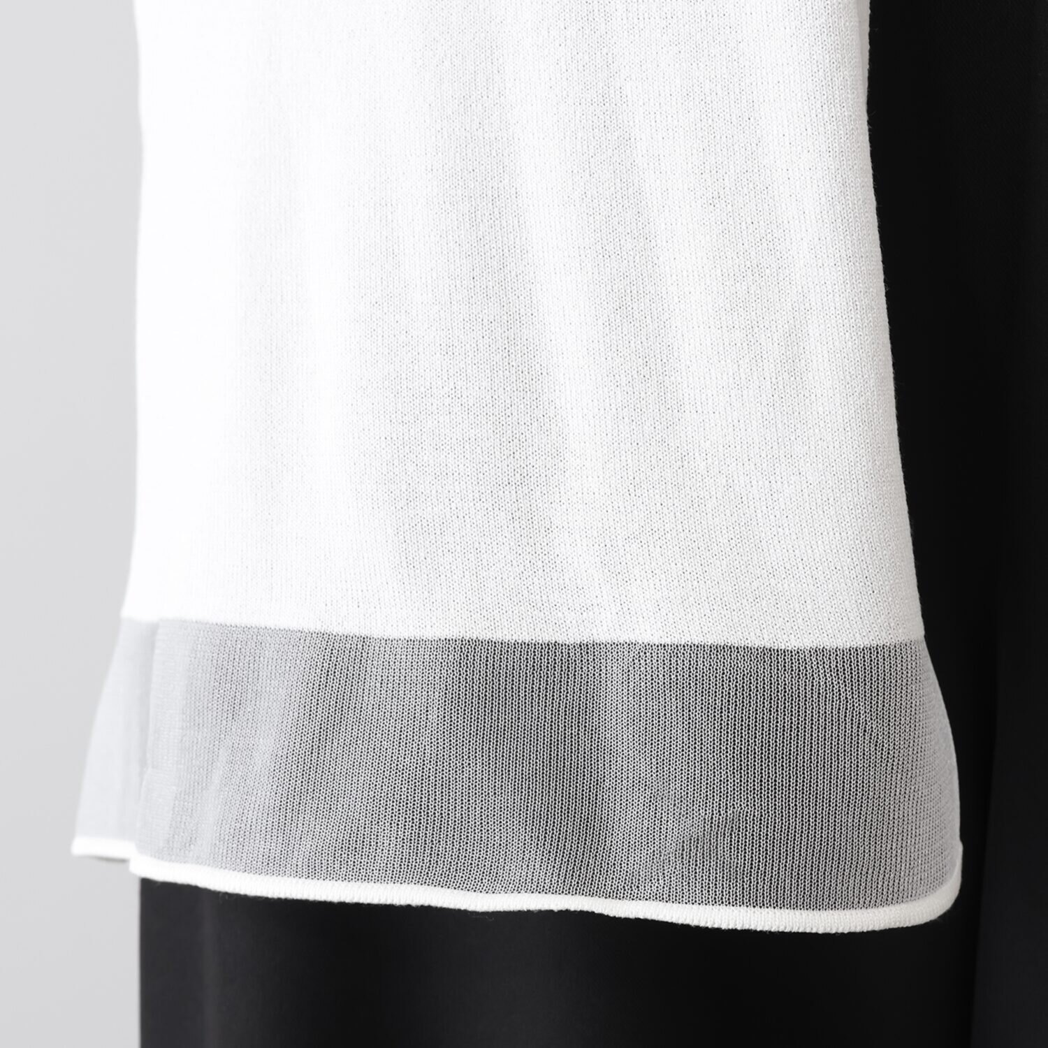 フーア シアーアクセント ニットカーディガン