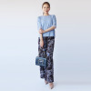 フーア ボタニカル柄 プリント イージーパンツ