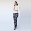 フーア ボタニカル柄 プリント イージーパンツ