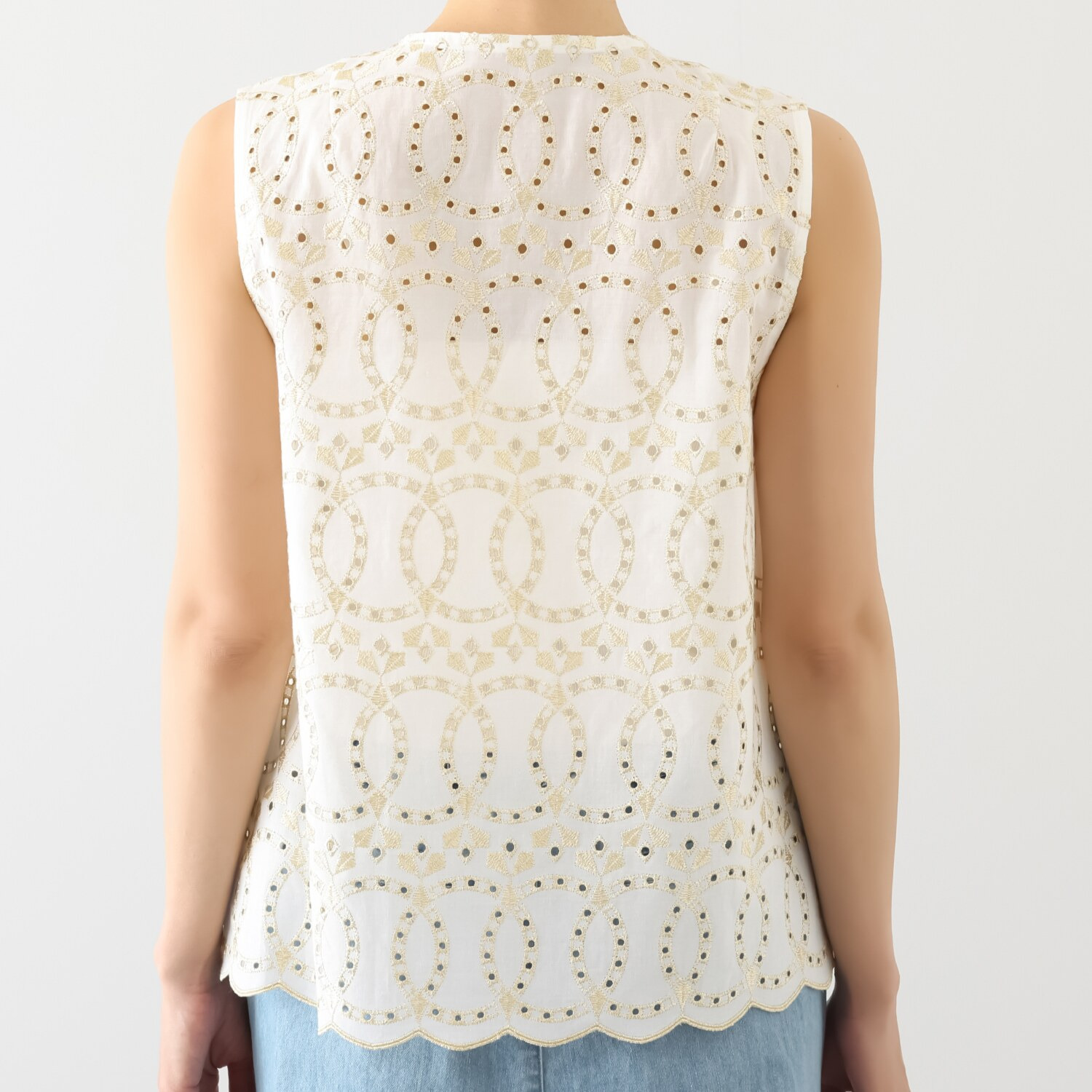 ネクストリー ブローシェレース ジレブラウス