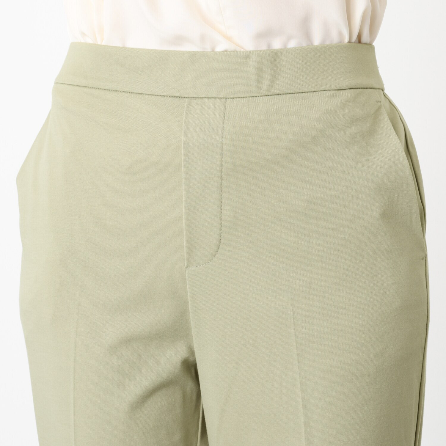 アンリック　オー　ブルー ハイゲージジャージー センタープレス ストレートパンツ