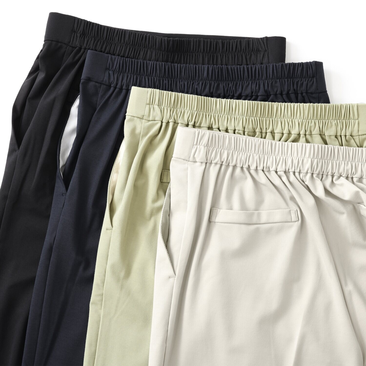 アンリック　オー　ブルー ハイゲージジャージー センタープレス ストレートパンツ