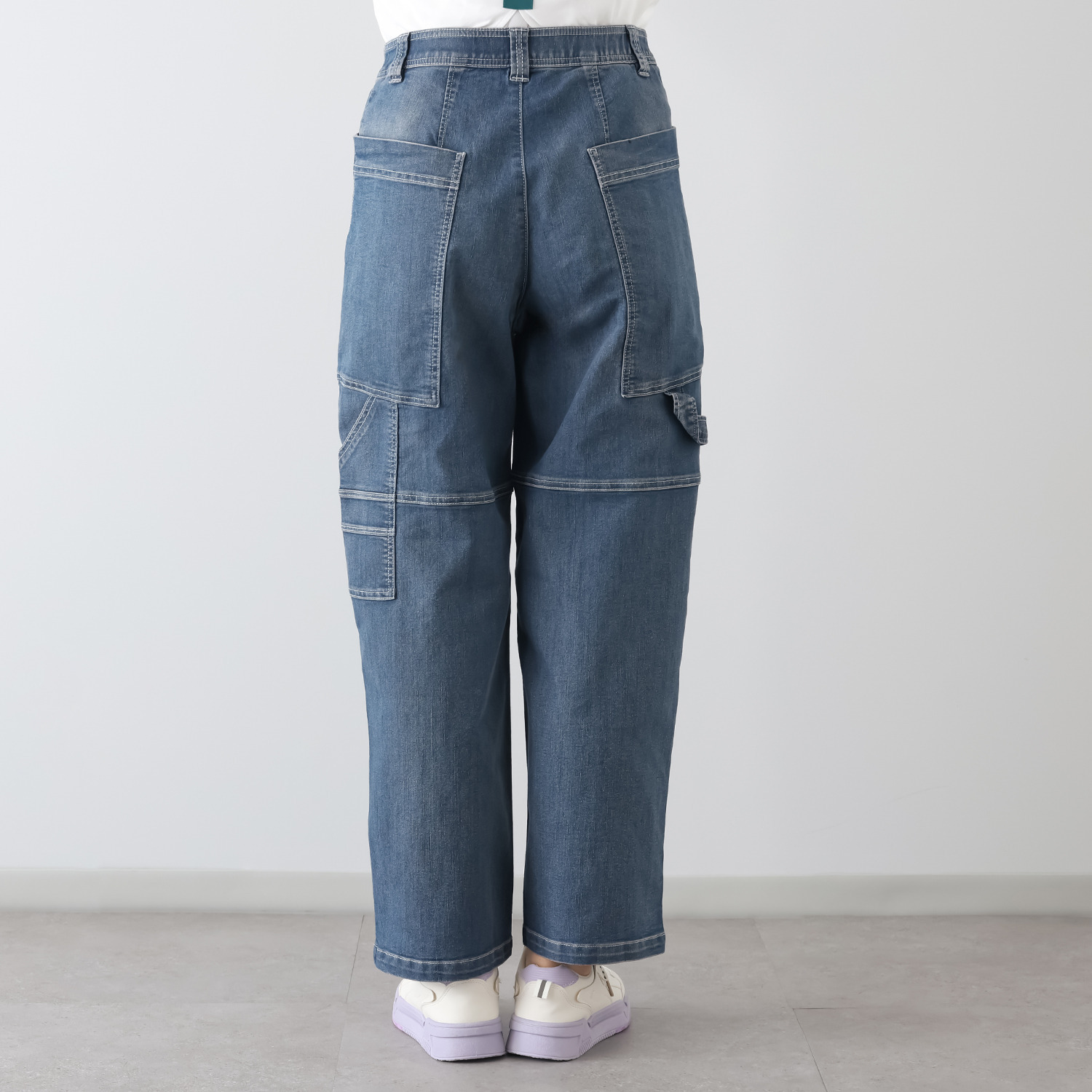 ノーボノーボ ７．３オンス ハイテンションデニム カーゴパンツ