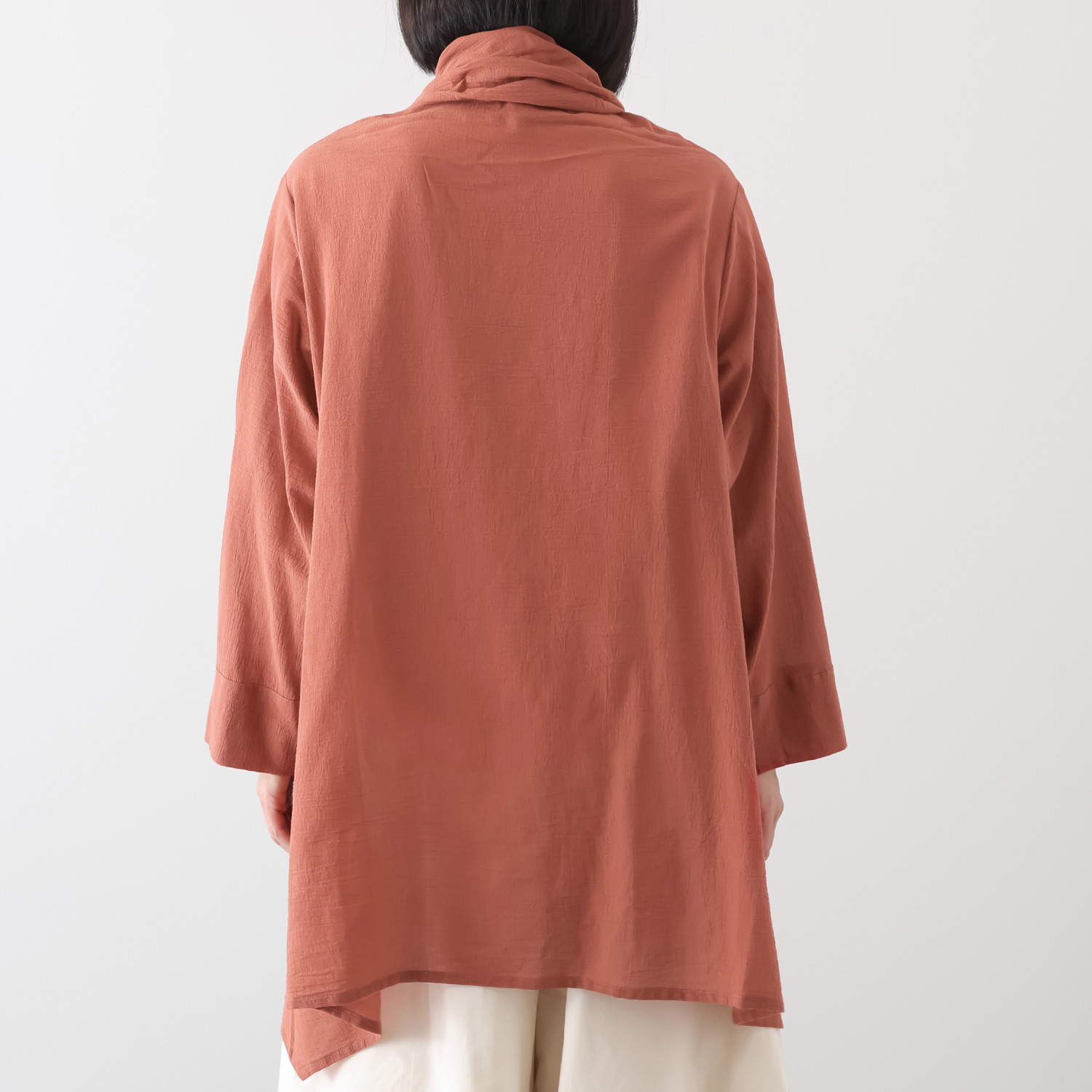 エバーグリーン エバーモア ガーゼ シャツカーディガン