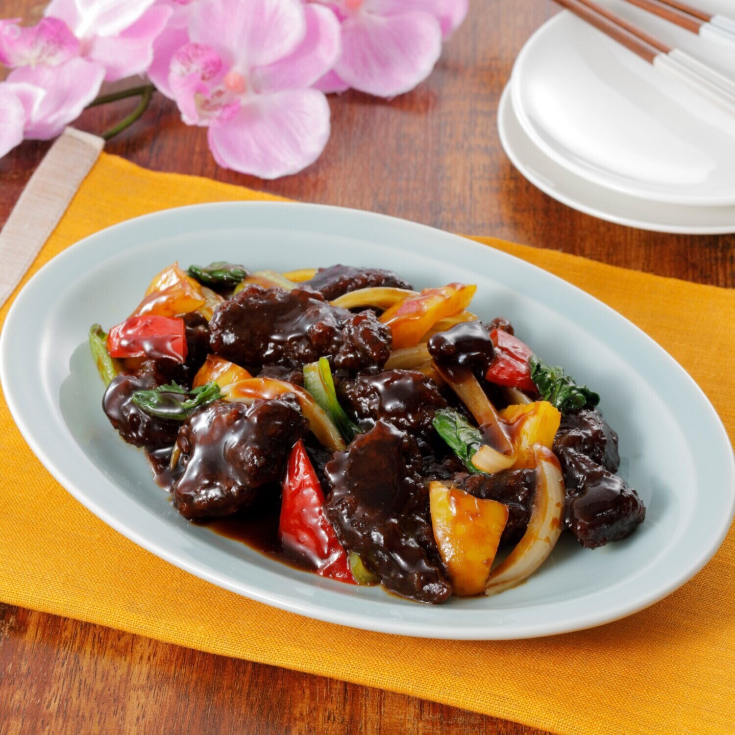 青山シャンウェイ 佐々木シェフ 黒酢仕立ての酢豚