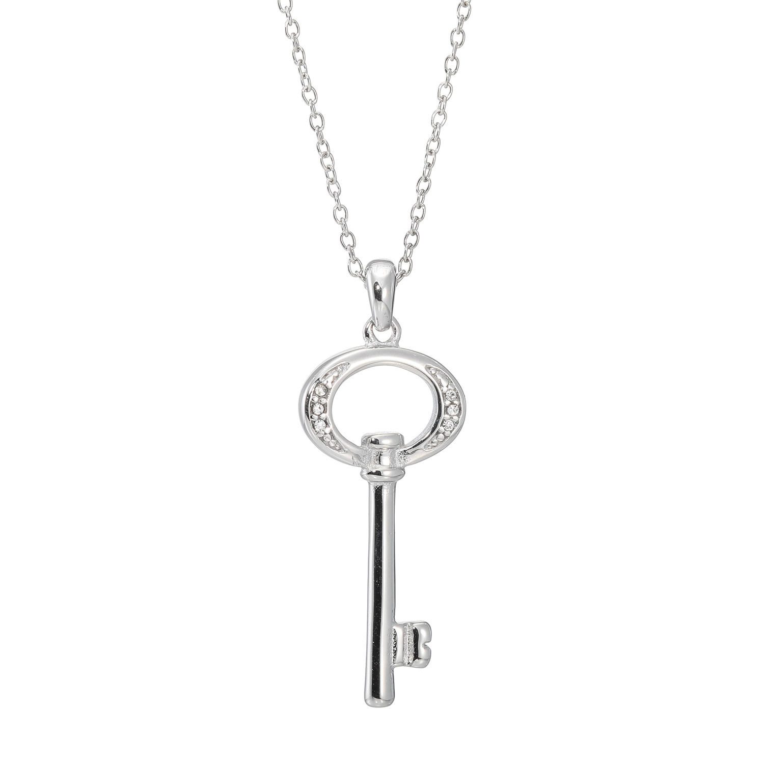 エービーステン ステンレス ビジュウ キーモティーフ ロングネックレス