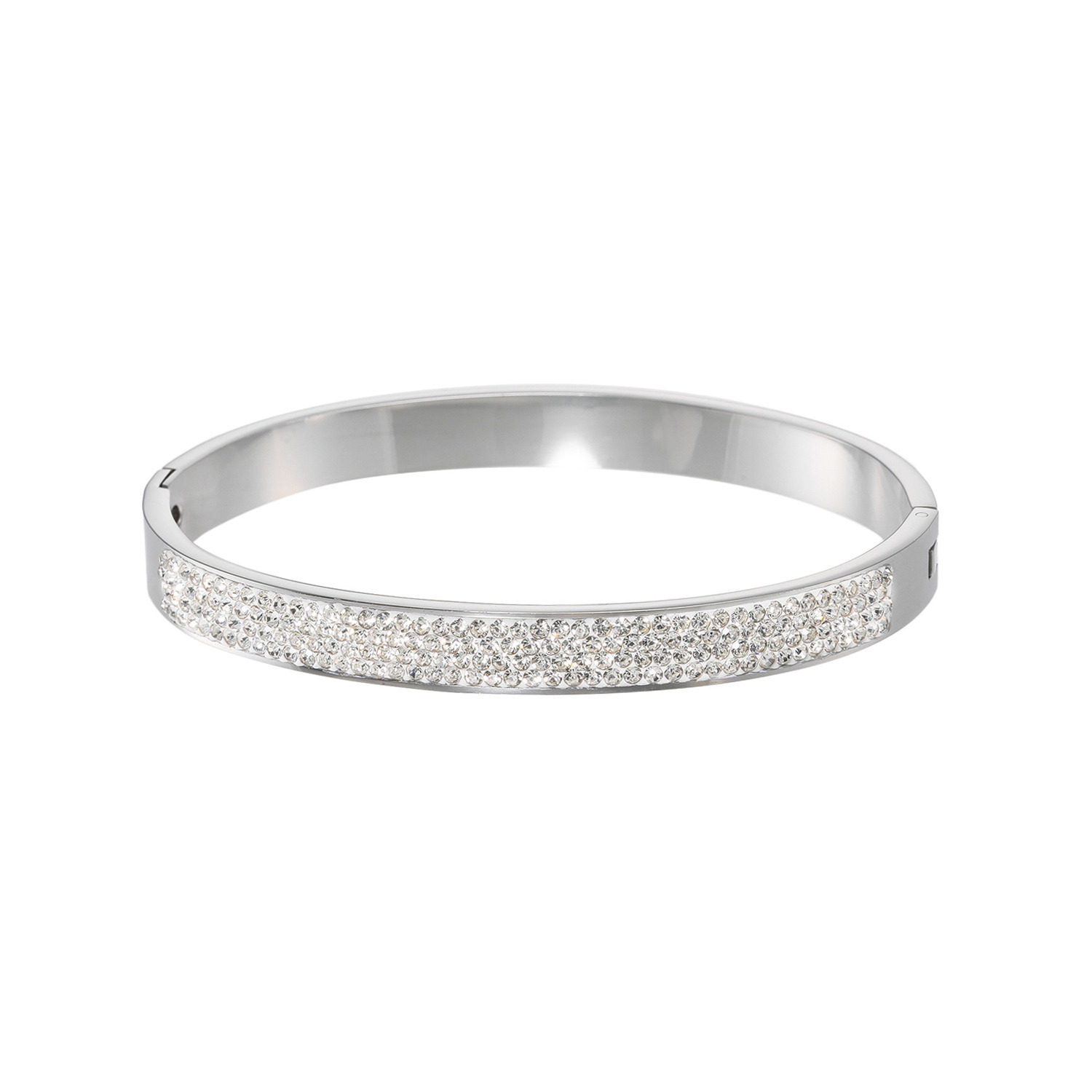 エービーステン ステンレス ビジュウ パヴェバングル