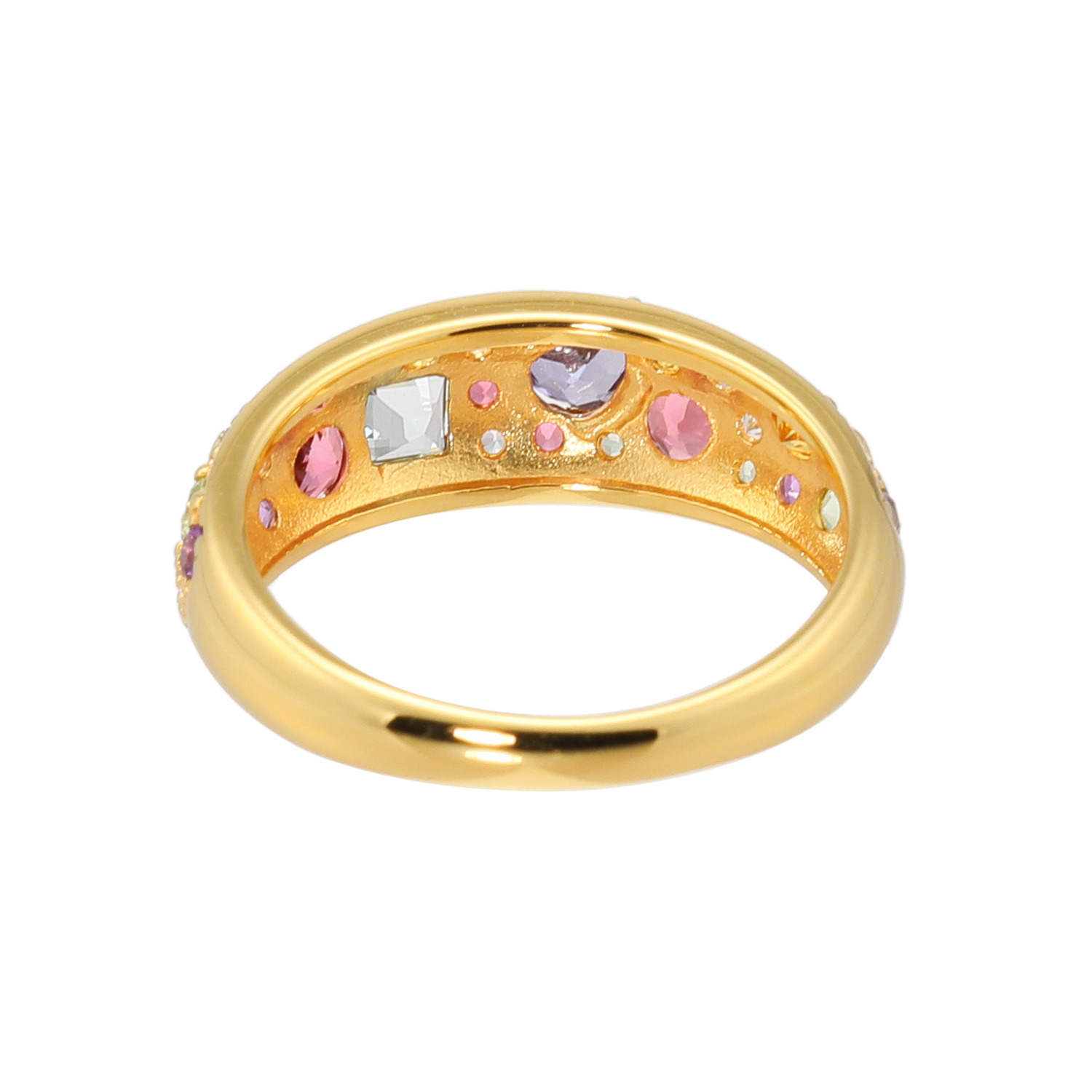 プロピアーナ シルバー セブンカラーマルチジェム アミュレット パヴェリング