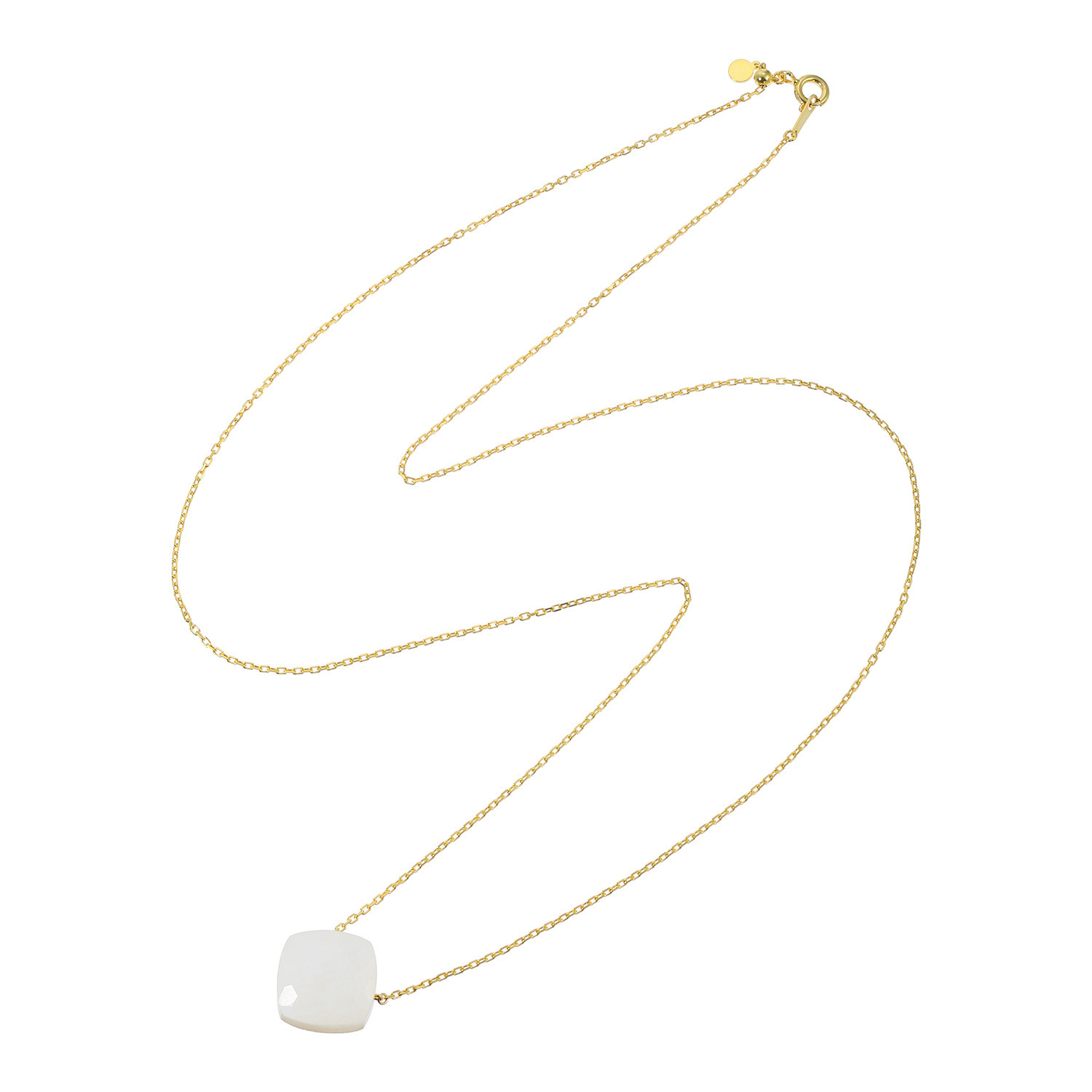 プロピアーナ シルバー ムーンストーン センターストーン ロングネックレス