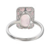 プロピアーナ シルバー ローズクオーツ センターストーンリング