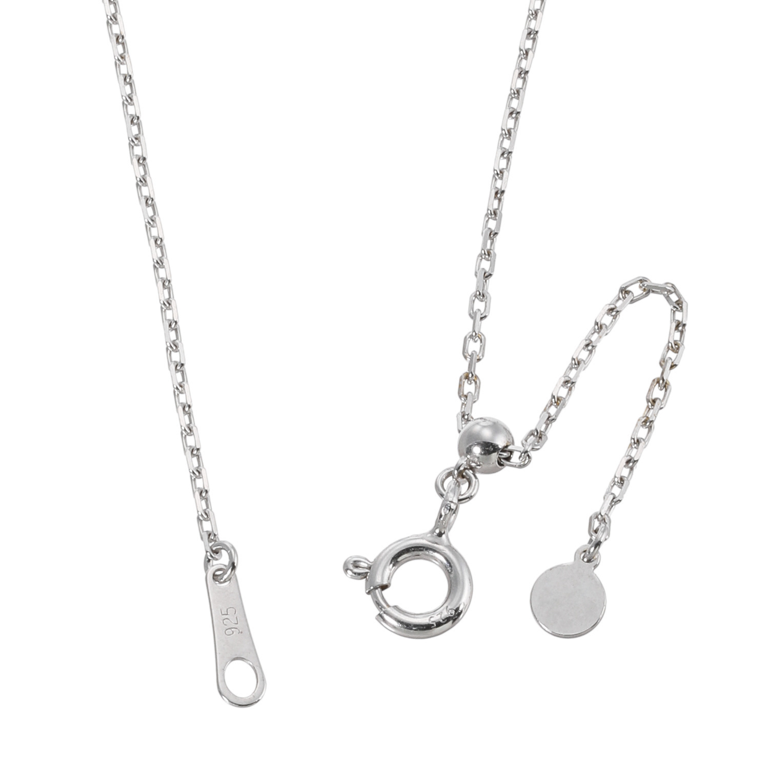 プロピアーナ シルバー ラリマール＆ＣＺ ミルククラウン ミル打ち風デザイン ロングペンダント