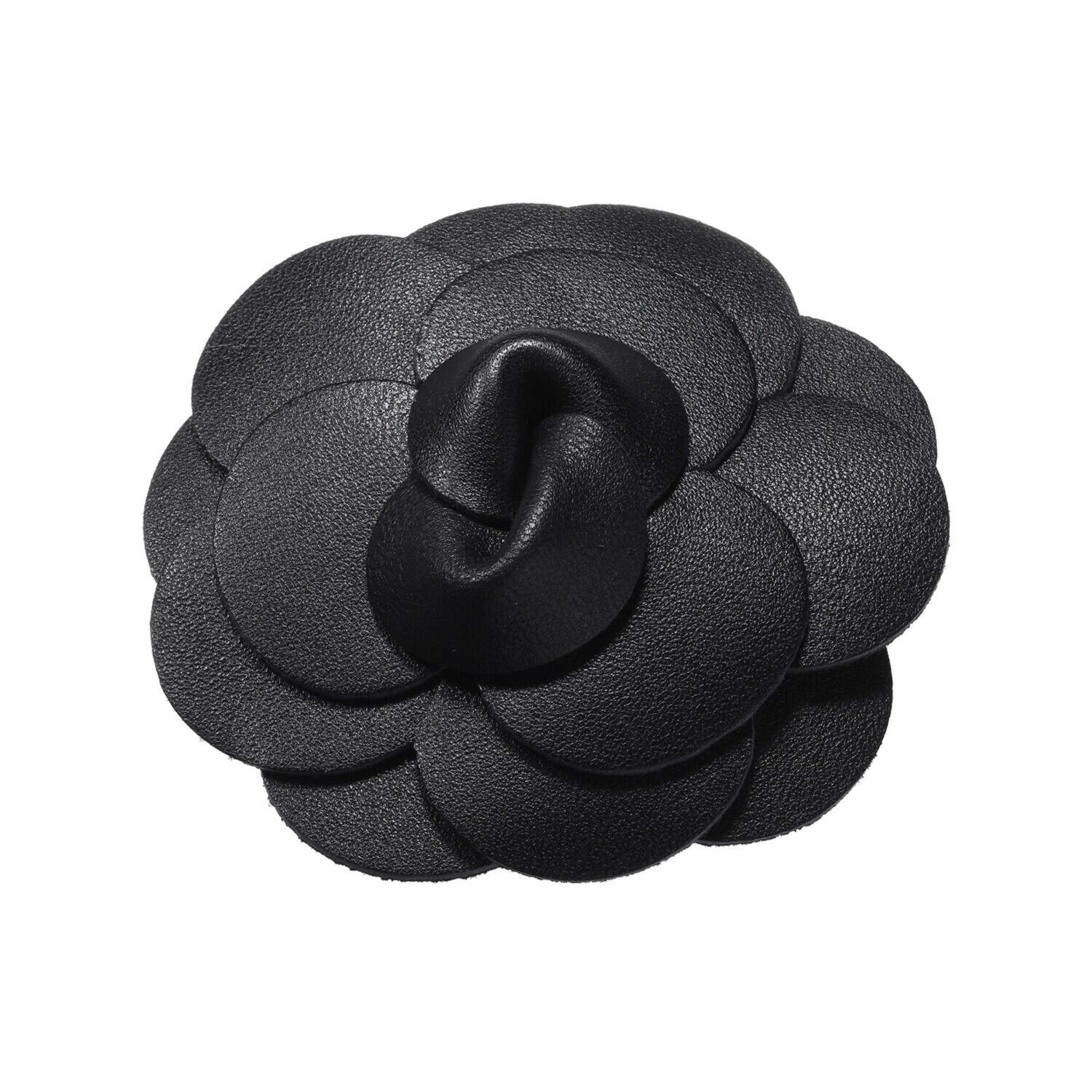 エーエフコンフィ 牛革 フラワーモティーフ マグネットブローチ