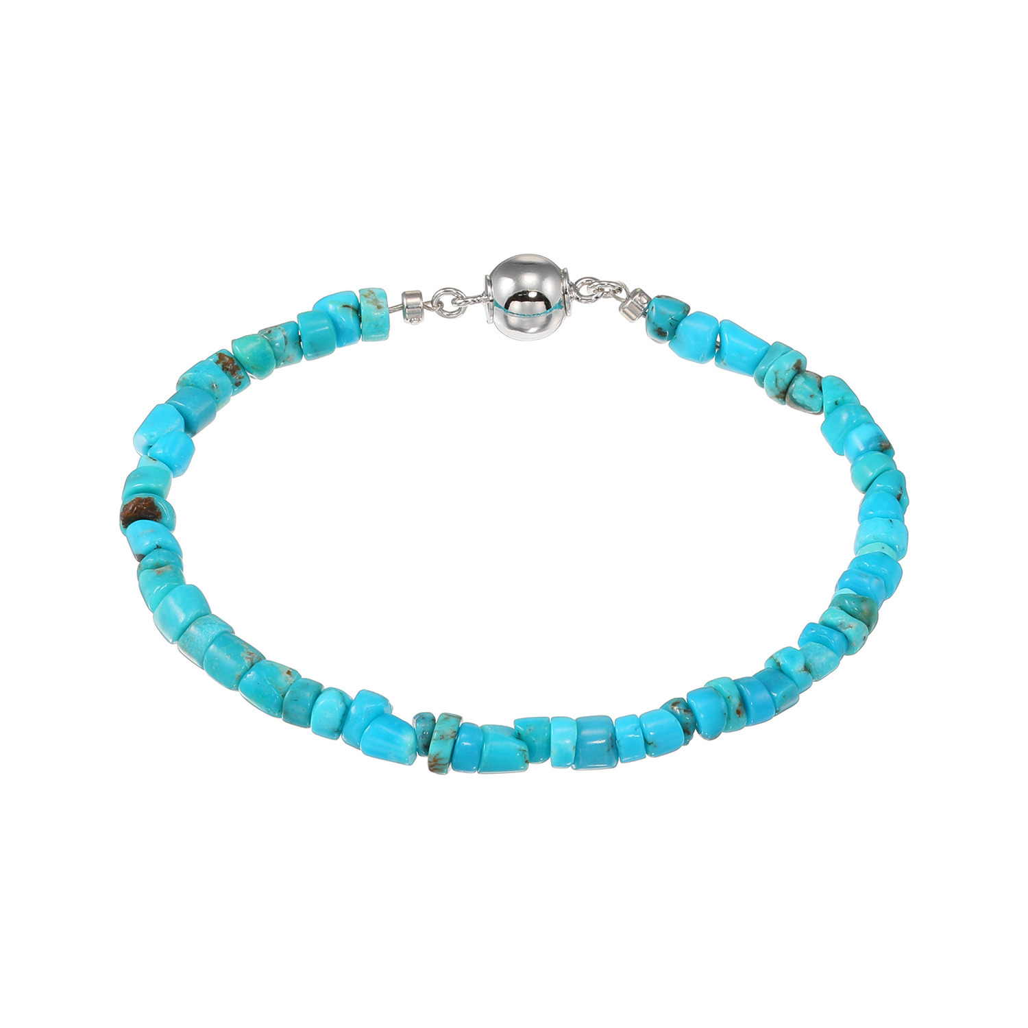 ミケランジェロ アリゾナ産ターコイズ ヘイシ ブレスレット