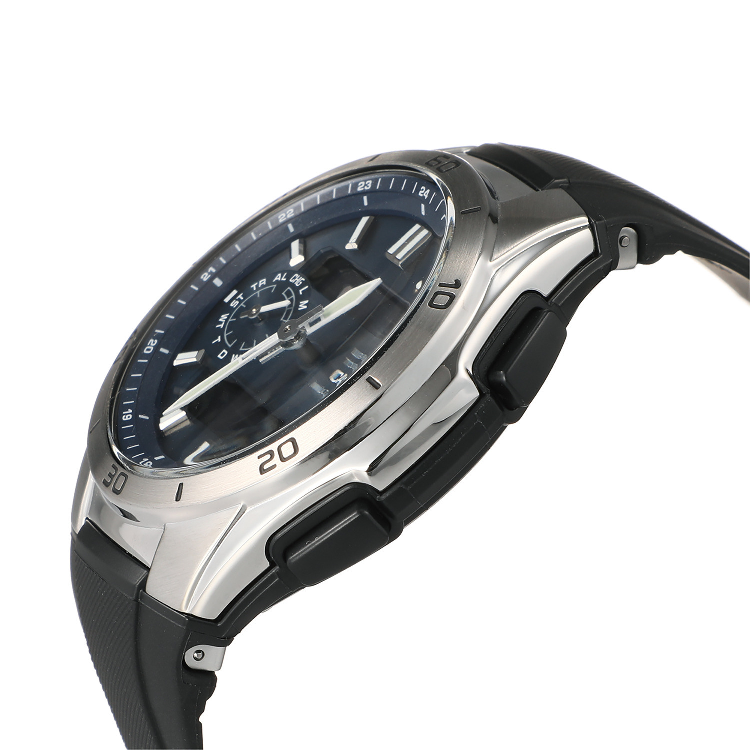 カシオ メンズ電波ソーラー腕時計 ウェーブセプター ＷＶＡ−Ｍ６５０