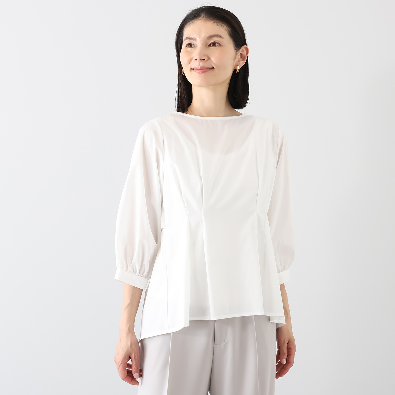 スタイル・ラヴィー バックリボンアクセント ブラウス