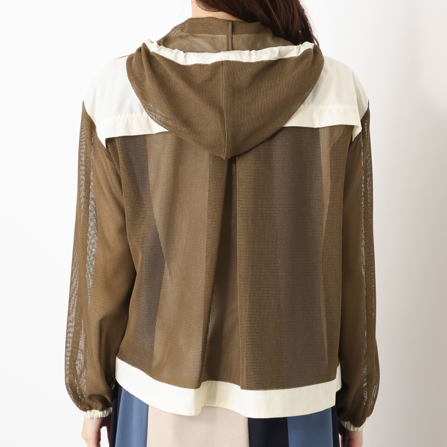 スタイル・ラヴィー バイカラー メッシュブルゾン