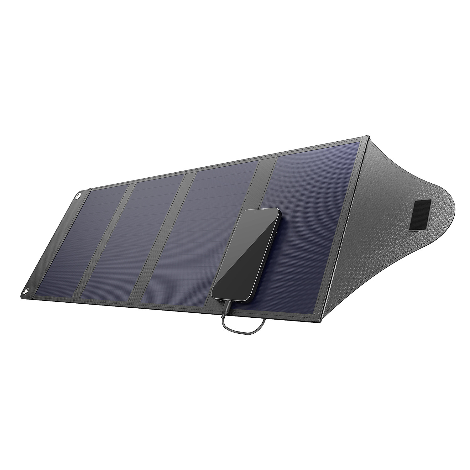 ビッグブルー 太陽光でスマートフォンや タブレットが充電できる！ 薄型・軽量・折りたためる ポータブル ソーラーチャージャー ２４Ｗ　Ｂ５０２