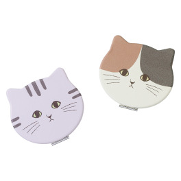 かわいい雑貨屋さん グロリア ねこねこコンパクトミラー ２個セット