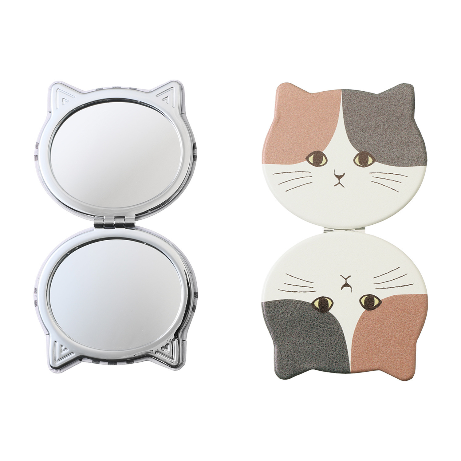 かわいい雑貨屋さん グロリア ねこねこコンパクトミラー ２個セット
