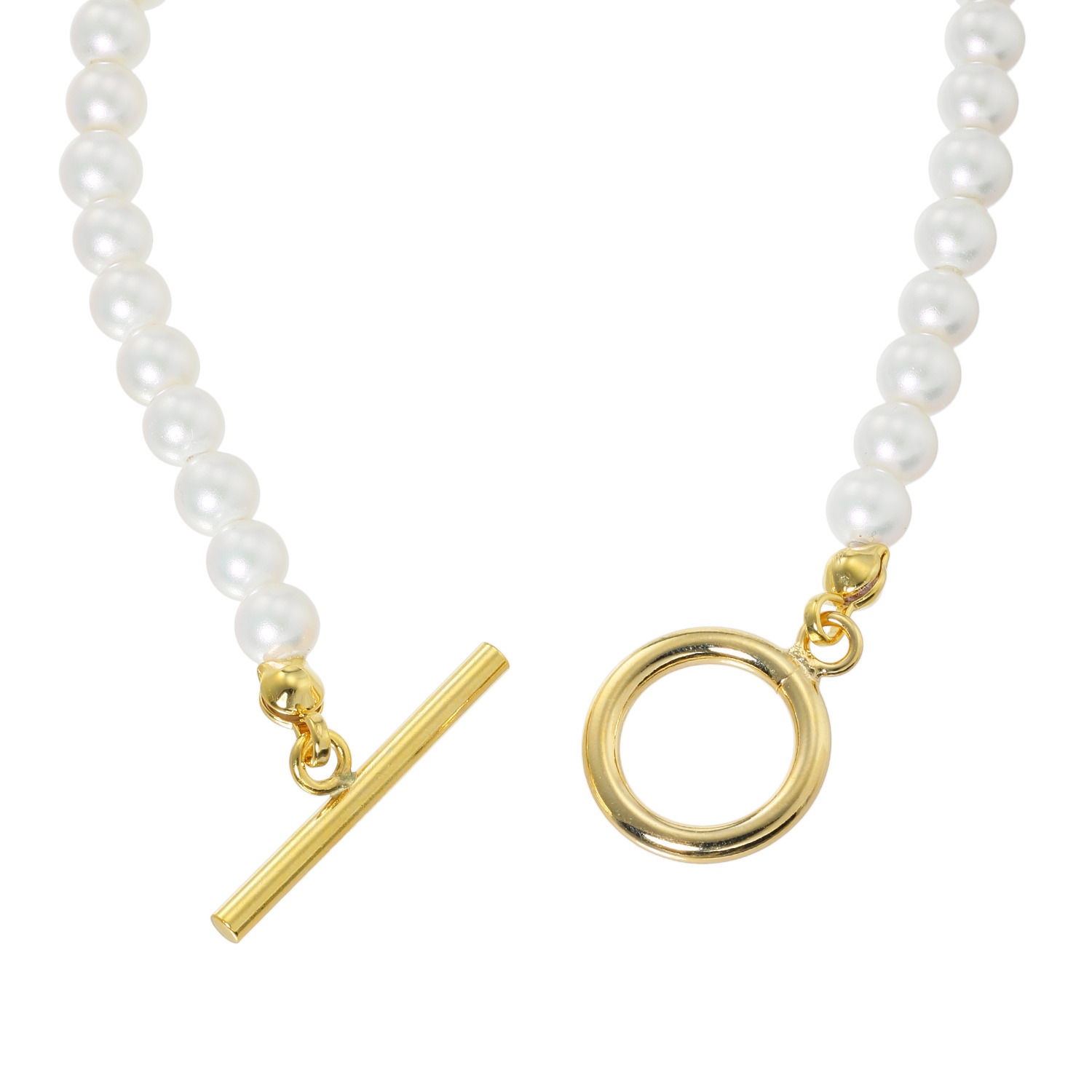 プレミアムパール 泉州の職人技 ベビー貝パール トグル＆バーデザイン ブレスレット