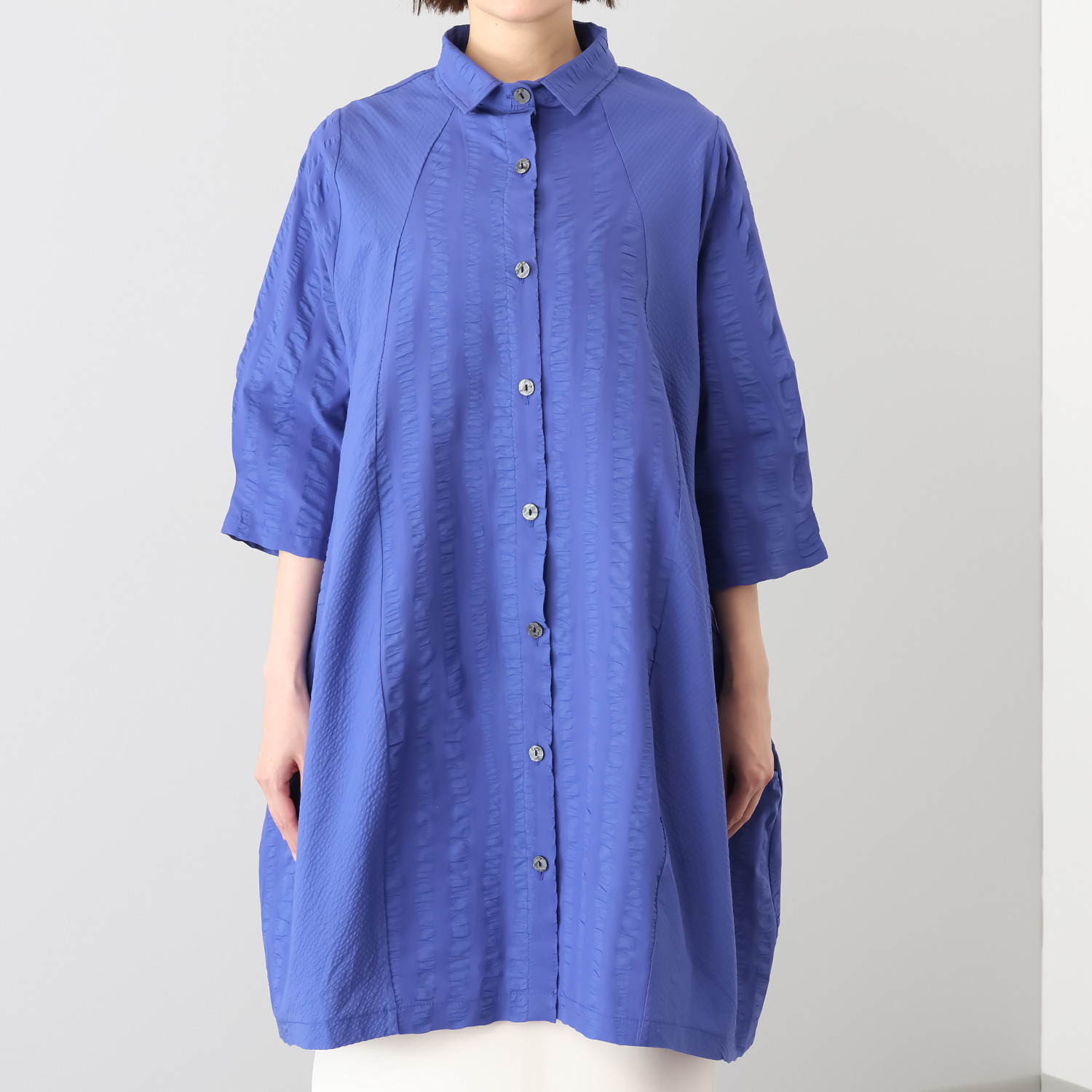 コイビトミサキ 立体ポコポコ素材の デザイン シャツチュニック