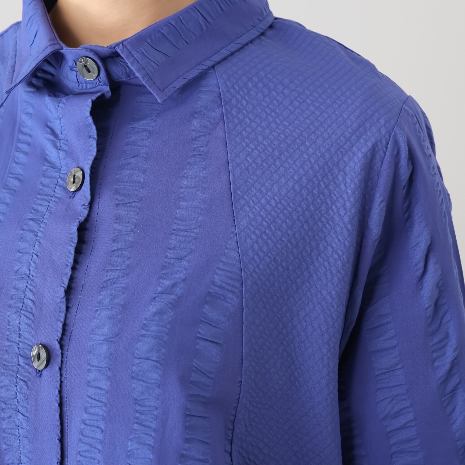 コイビトミサキ 立体ポコポコ素材の デザイン シャツチュニック