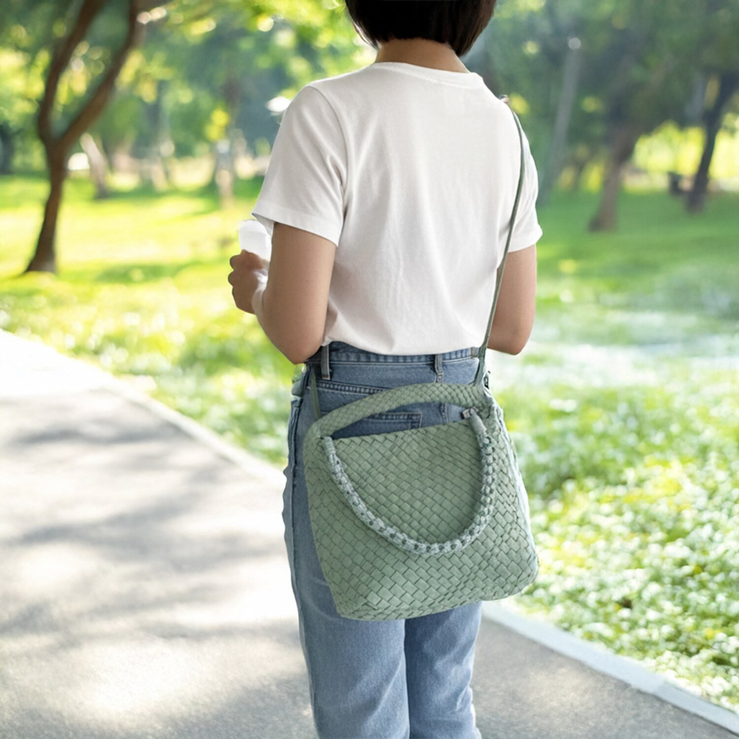 パドマ イントレチャート フラワーストラップ ３ウェイバッグ ＜巾着インナーポーチ付＞