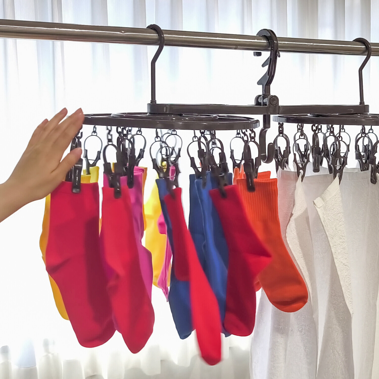 くるくる回って ラクに干せて 引っ張って取り込める ランドリーメイト４０＆ デュオパックセット