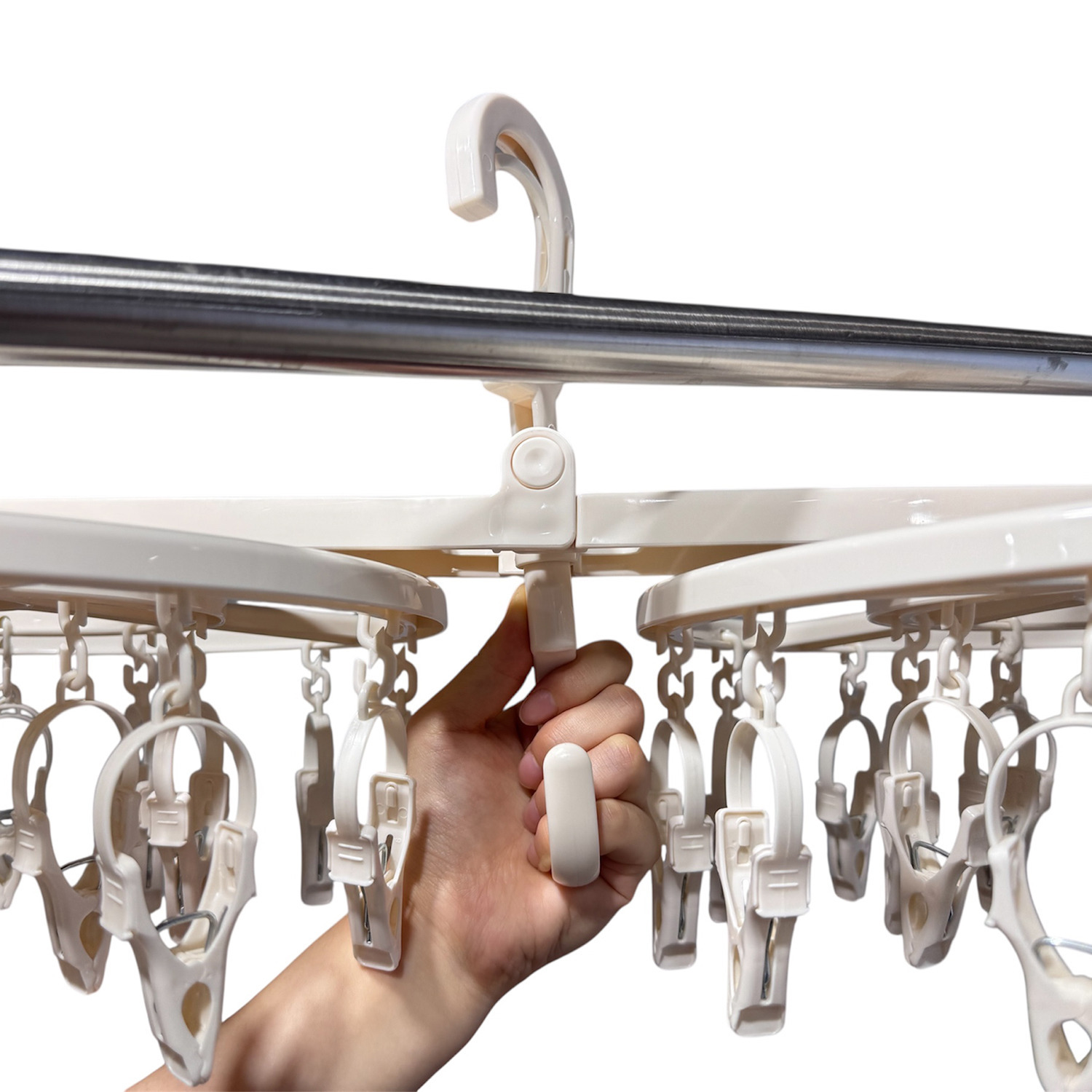 くるくる回って ラクに干せて 引っ張って取り込める ランドリーメイト４０＆ デュオパックセット