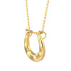 エムイー・ブリランテ １８Ｋ馬蹄モティーフ＆ ステンレスチェーン ２ウェイペンダント