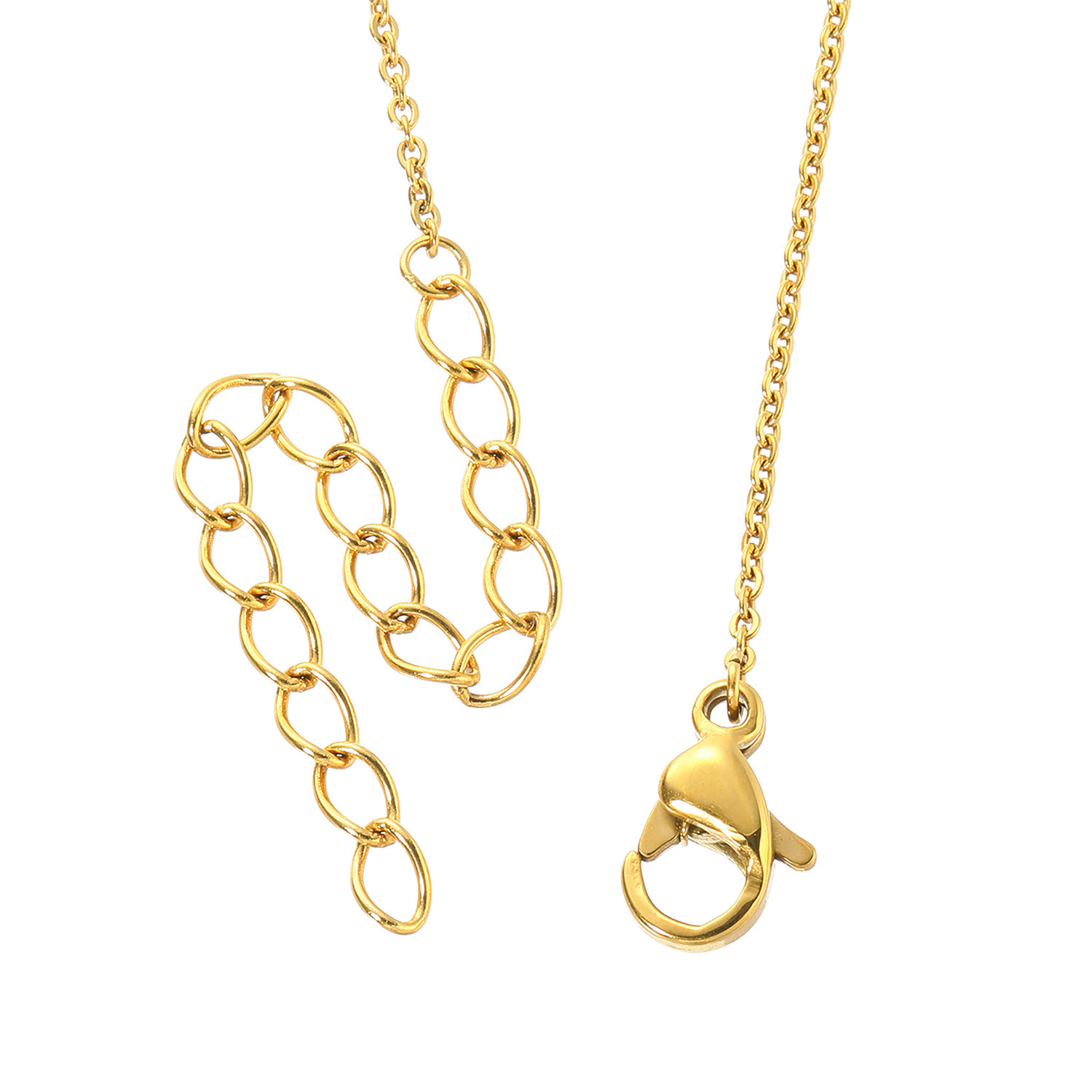 エムイー・ブリランテ １８Ｋ馬蹄モティーフ＆ ステンレスチェーン ２ウェイペンダント