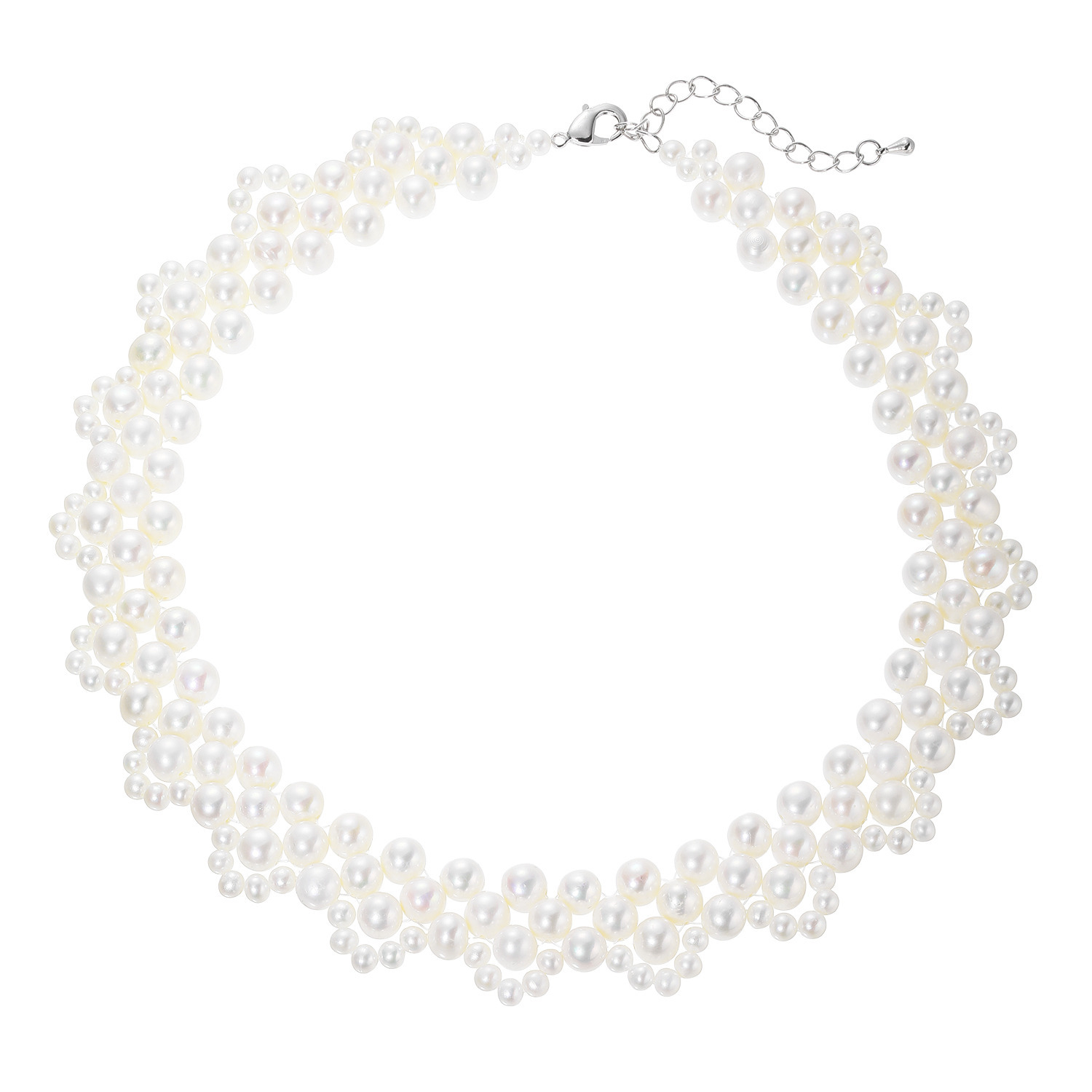 ペレフェリーク 淡水パール ニッティングデザイン ネックレス